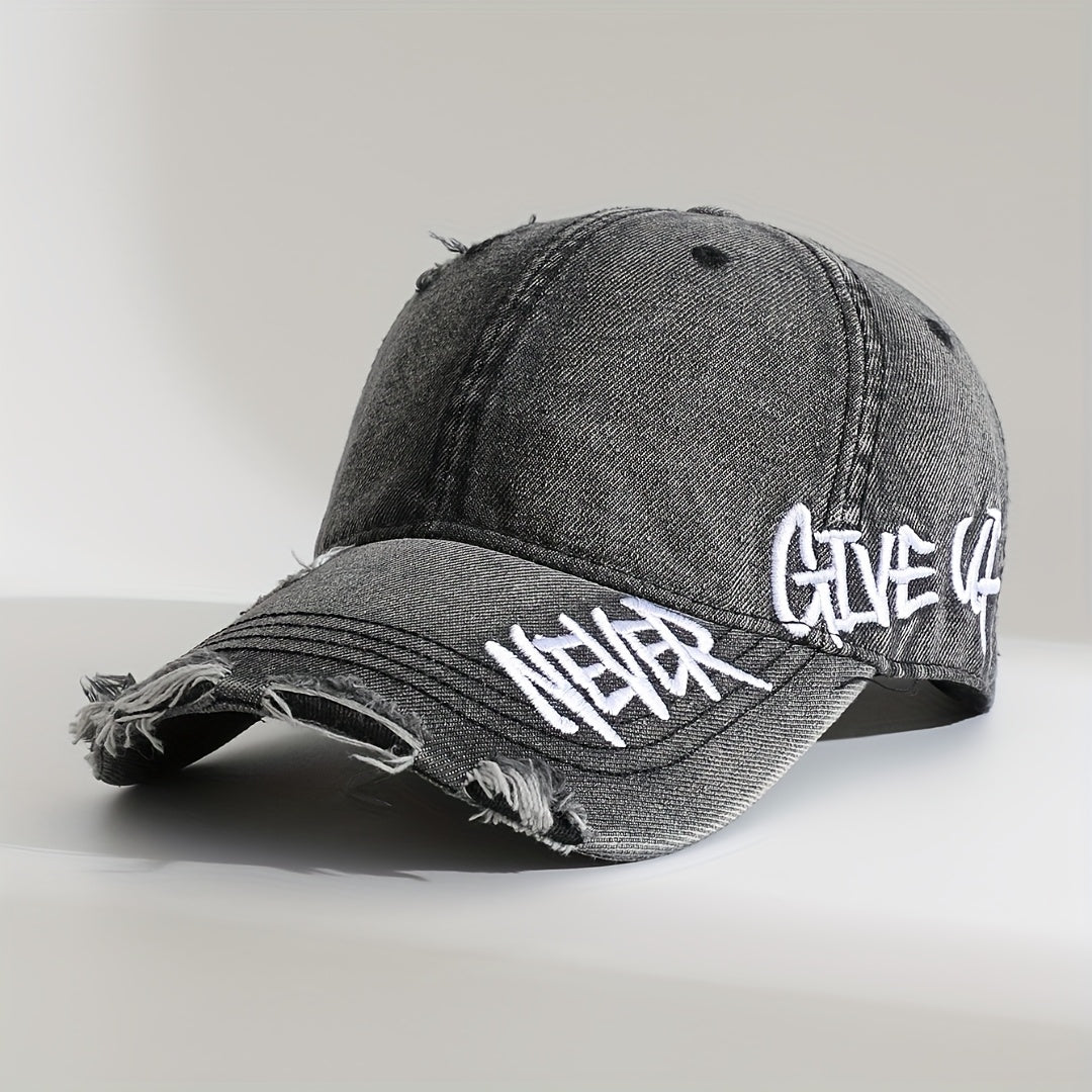 Veltrano | Never Give Up Distressed Cap