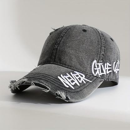 Veltrano | Never Give Up Distressed Cap