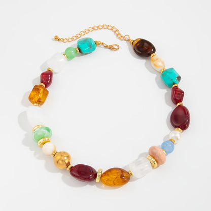 Ixothyn | Bohemian Beaded Necklace with Vintage Design and Handmade Style
