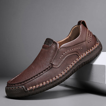 Zorvik | British Men's Loafers with Hand-Stitched Seams and Non-Slip Sole