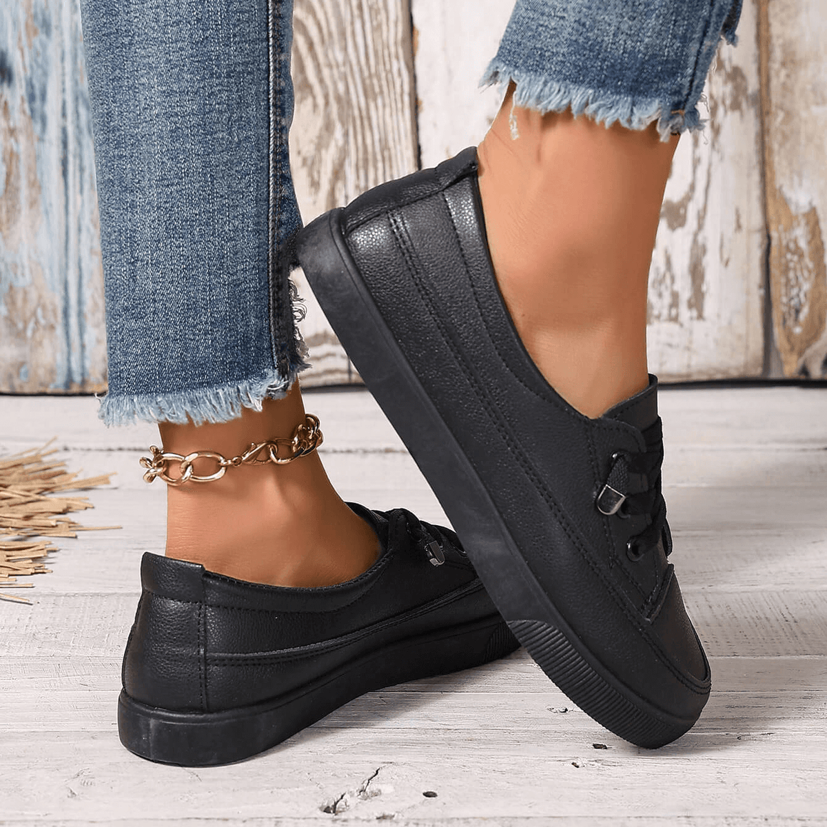 Dovella | White Orthopedic Shoes for Women with Laces and Soft Insole
