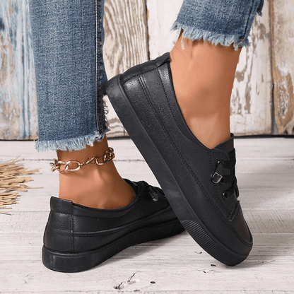 Dovella | White Orthopedic Shoes for Women with Laces and Soft Insole