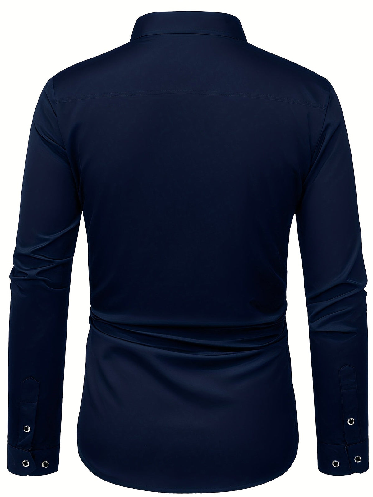 Zaxent | Elegant Long Sleeve Shirt with Vintage Details and Classic Cut