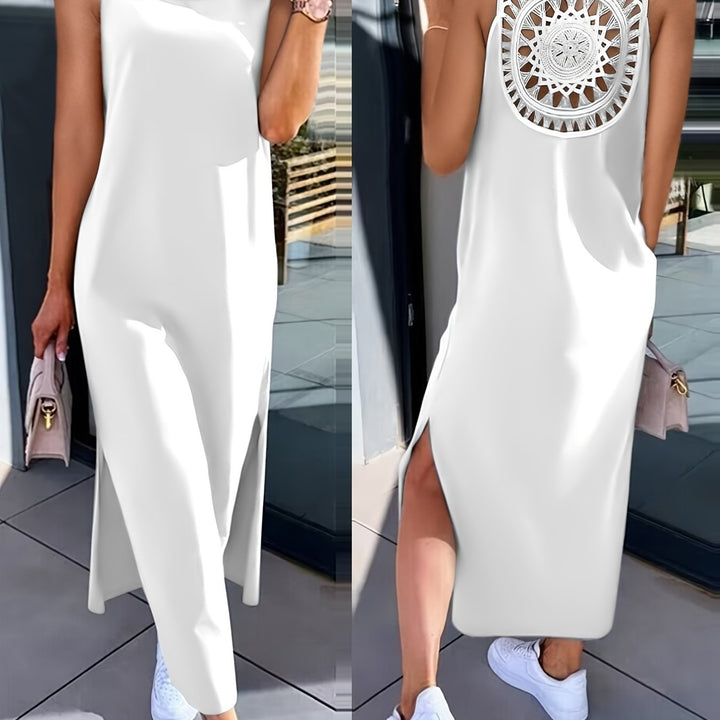 Umaira™ Sleeveless Dress with Lace and Open Back