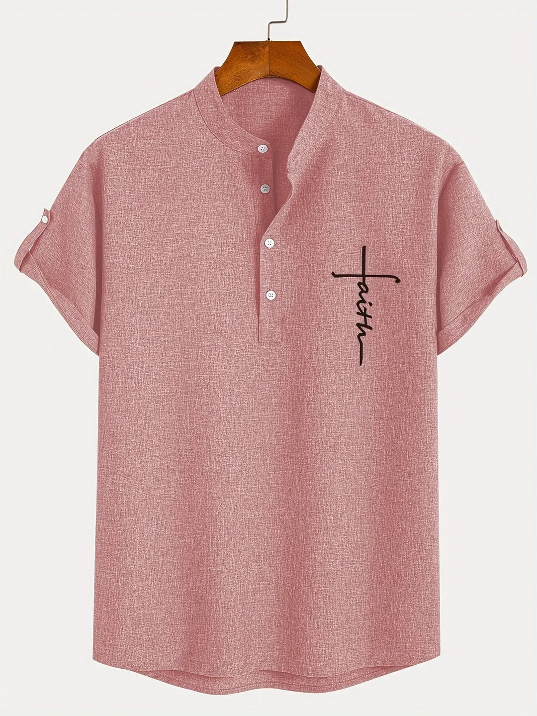 Hayes™ Elegant Short Sleeve High Collar Shirt
