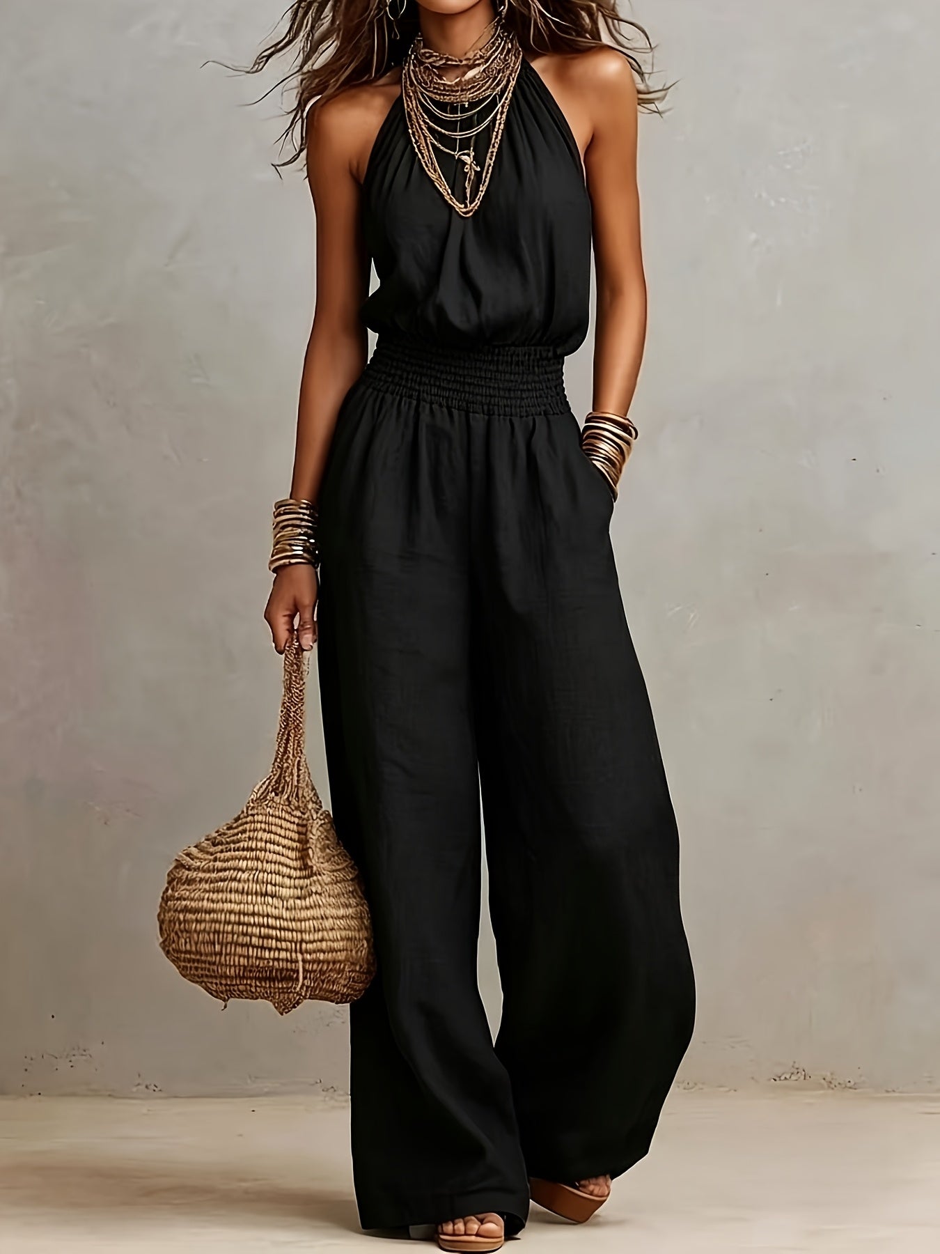 Lioraen™ Elegant Mono with Open Back and Relaxed Cut