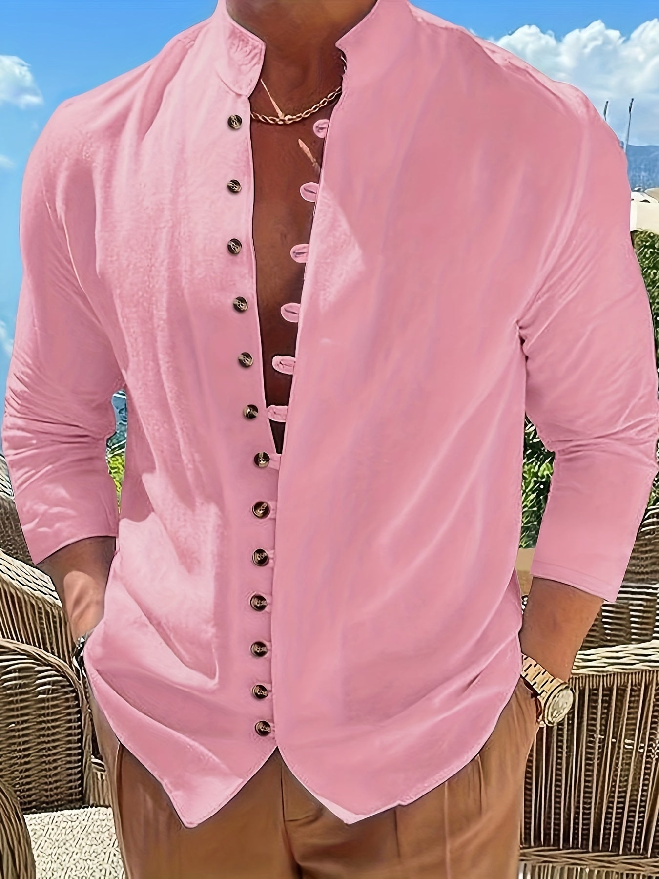 Haviron™ Retro Long Sleeve Loose Fit Shirt for Men