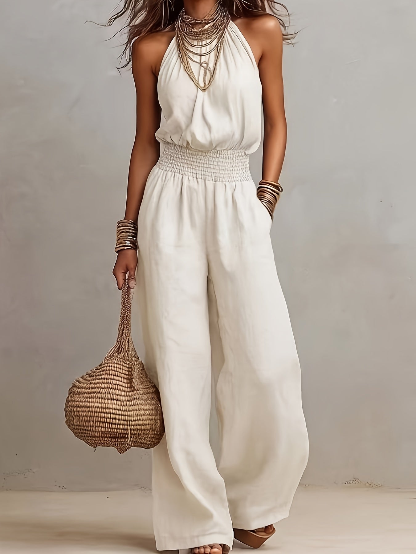 Lioraen™ Elegant Mono with Open Back and Relaxed Cut