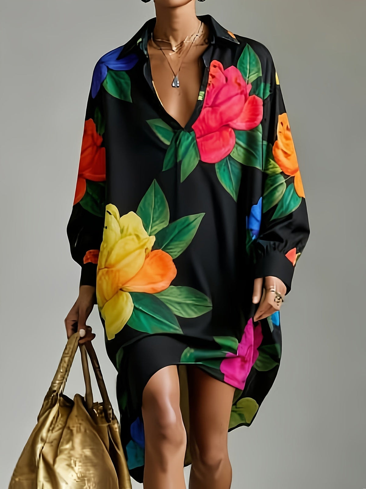Madison | French Style Printed Blouse with Relaxed Cut and Casual Elegance