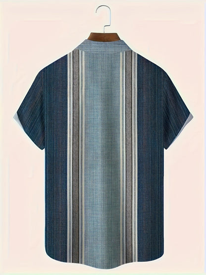 Axton | Casual and Fresh Summer Style Striped Shirt for Men