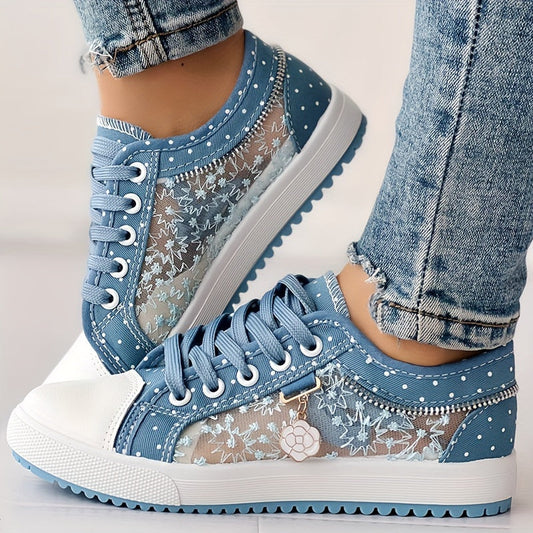 Victoria | Breathable Floral Sneakers with Lightweight Design and Maximum Comfort