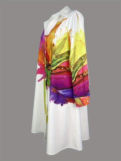 Emily | Elegant Fashion Printed Short Sleeve Dress