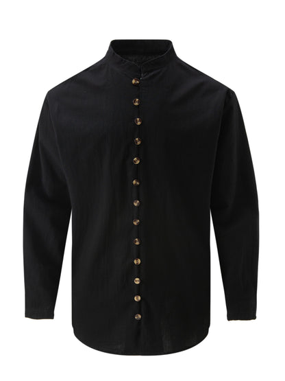 Haviron™ Retro Long Sleeve Loose Fit Shirt for Men