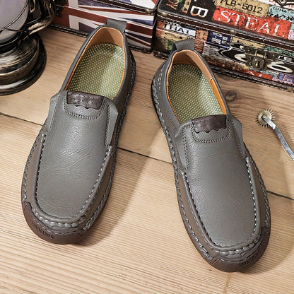 Zorvik | British Men's Loafers with Hand-Stitched Seams and Non-Slip Sole