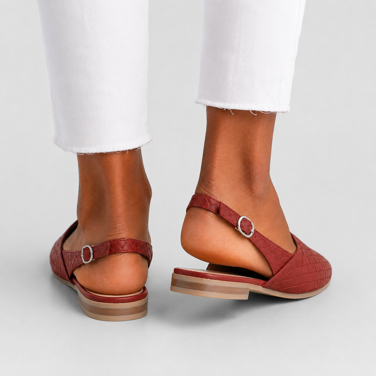Bianka | Woven Loafers with Back Strap and Comfortable Design