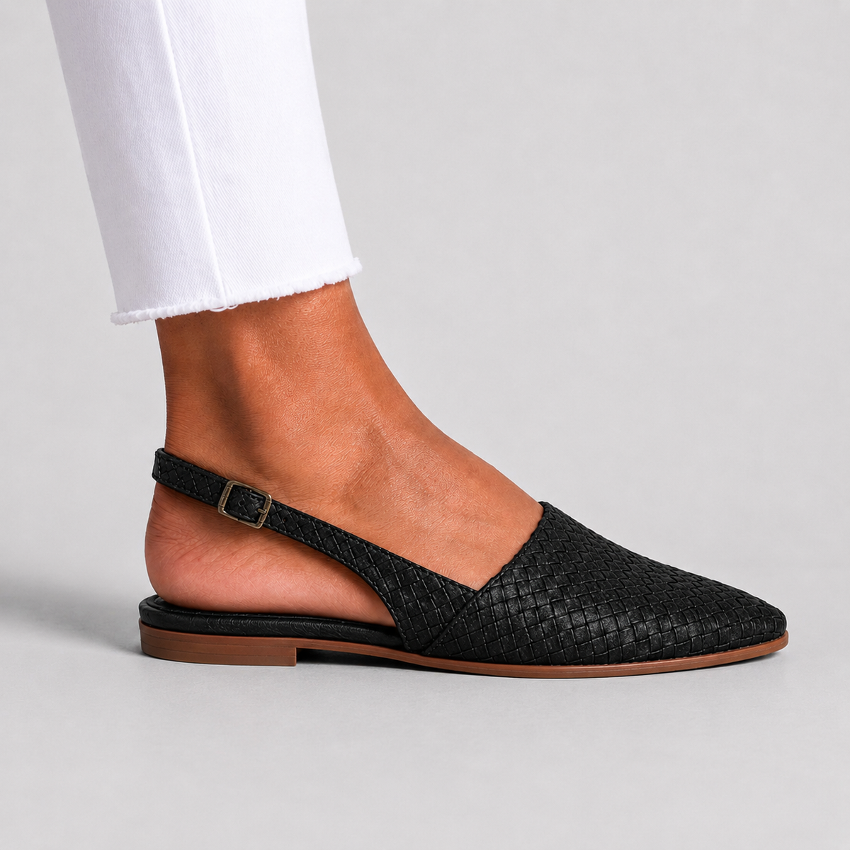 Bianka | Woven Loafers with Back Strap and Comfortable Design