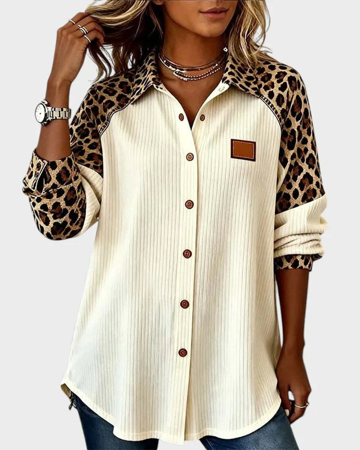 Serenova™ Relaxed Blouse with Contrasting Details