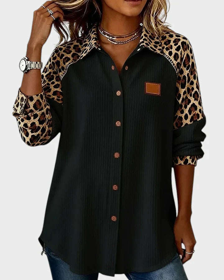 Serenova™ Relaxed Blouse with Contrasting Details