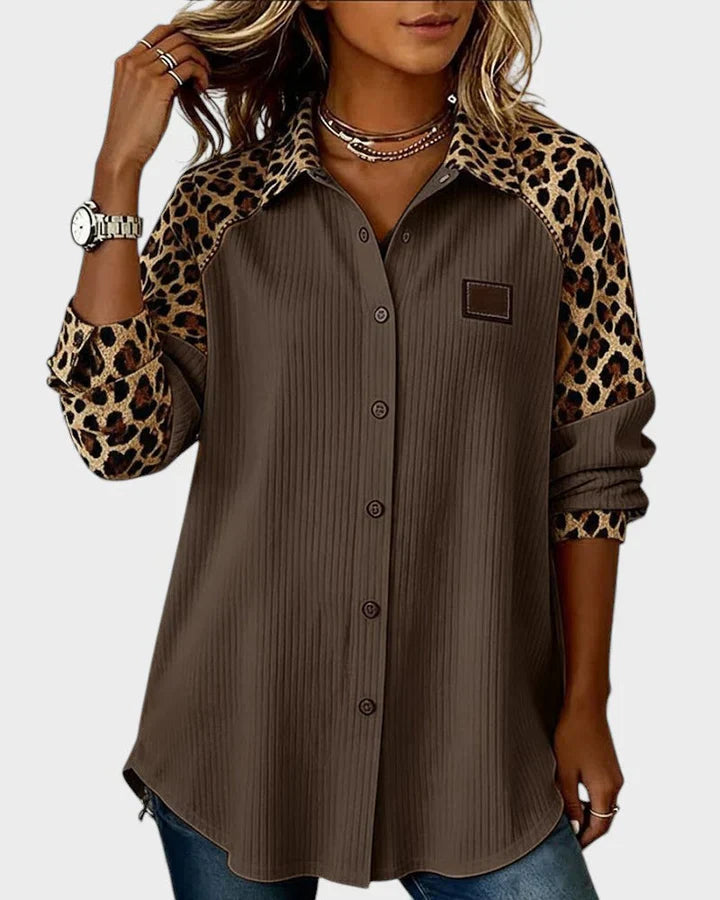 Serenova™ Relaxed Blouse with Contrasting Details