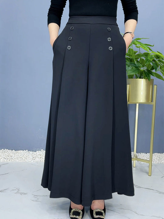 Nell™ Elegant Pleated Wide-Leg Pants
