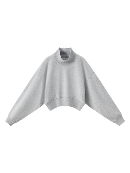 Jada | Women's Crop Mock Neck Sweatshirt