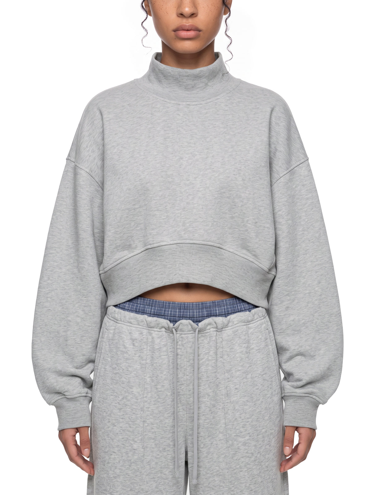 Jada | Women's Crop Mock Neck Sweatshirt