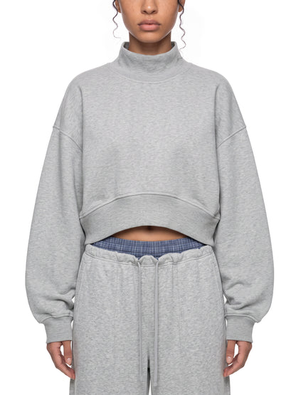 Jada | Women's Crop Mock Neck Sweatshirt