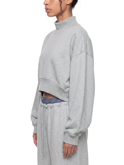 Jada | Women's Crop Mock Neck Sweatshirt
