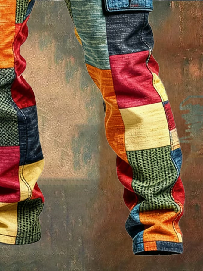 Salvero™ Urban Patchwork Cargo Pants