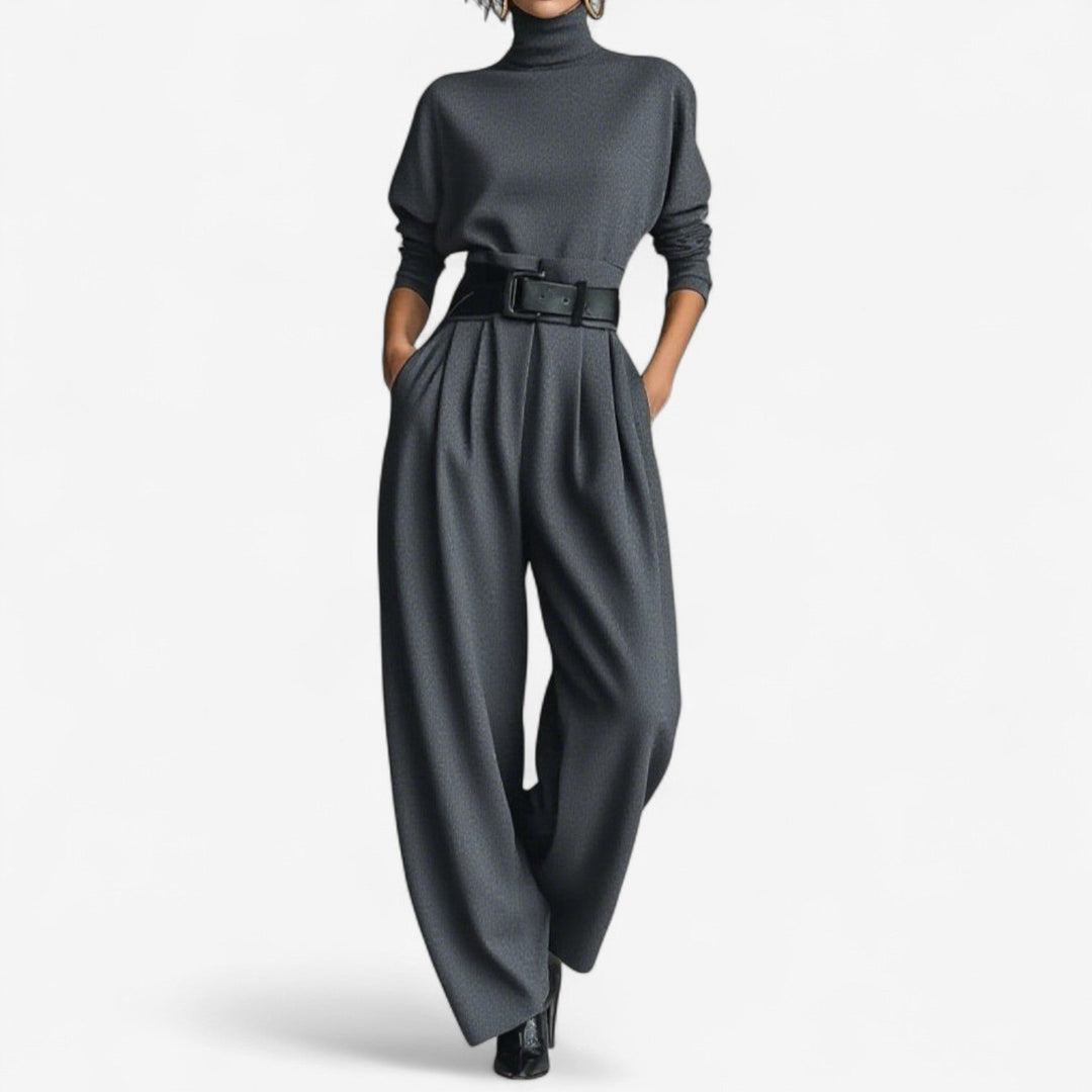 Silenora™ Elegant High-Neck Jumpsuit Ideal for Events
