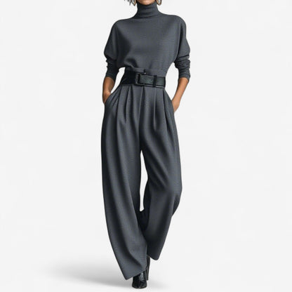 Silenora™ Elegant High-Neck Jumpsuit Ideal for Events