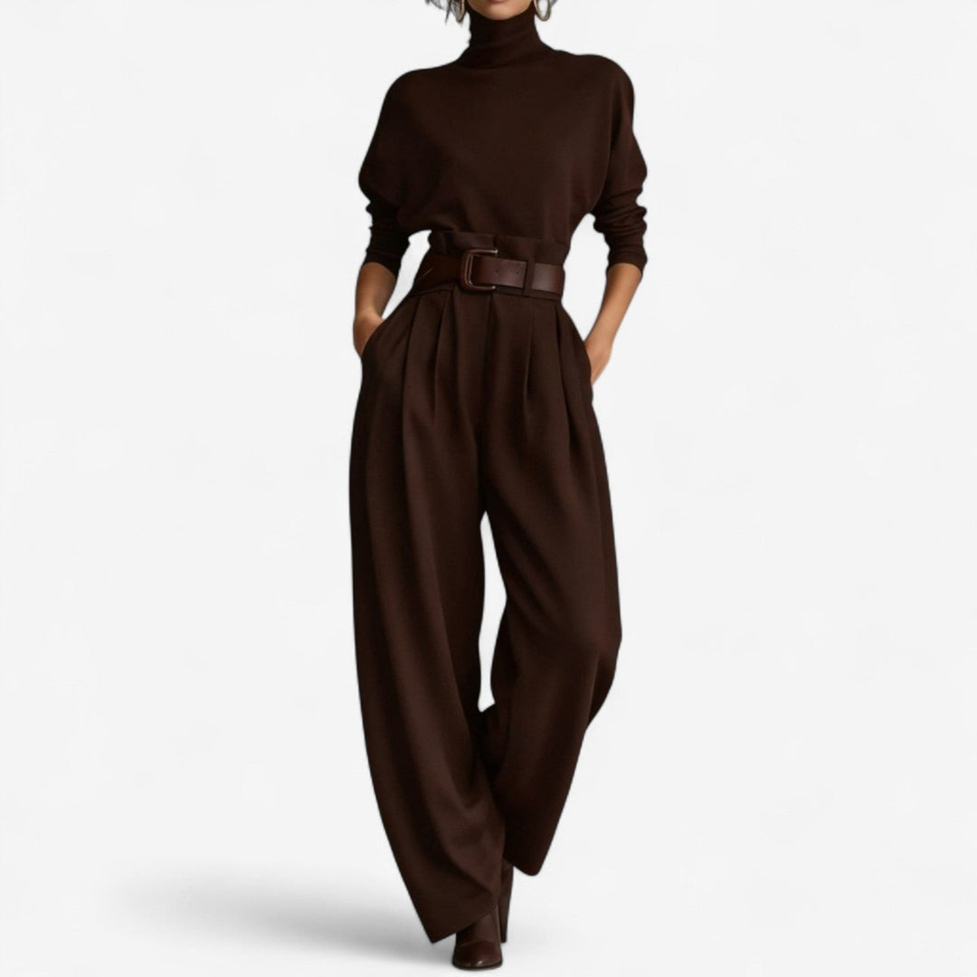 Silenora™ Elegant High-Neck Jumpsuit Ideal for Events