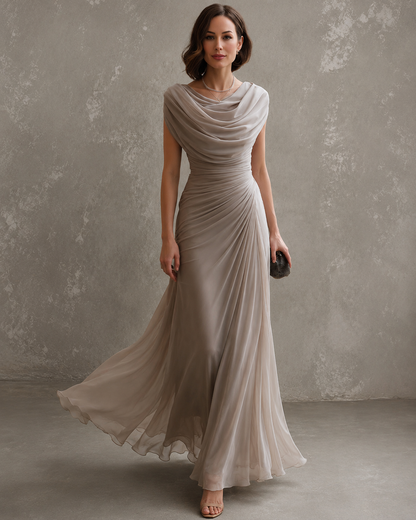 Lydia | Elegant Long Dress with Draping
