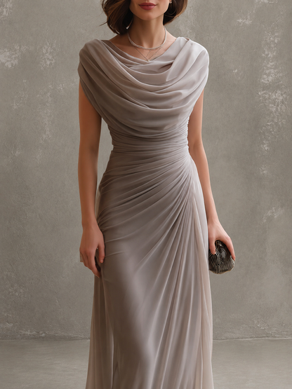 Lydia | Elegant Long Dress with Draping