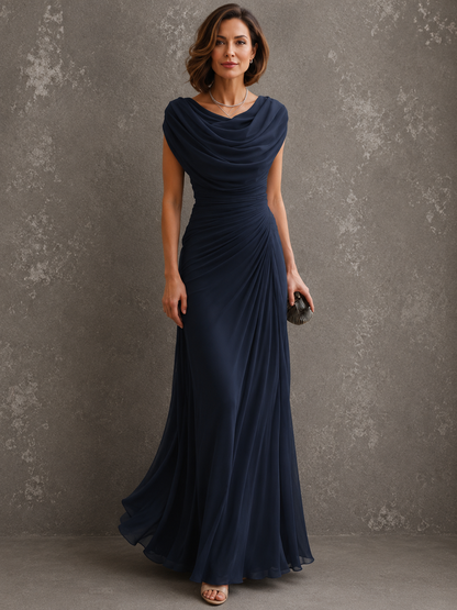 Lydia | Elegant Long Dress with Draping