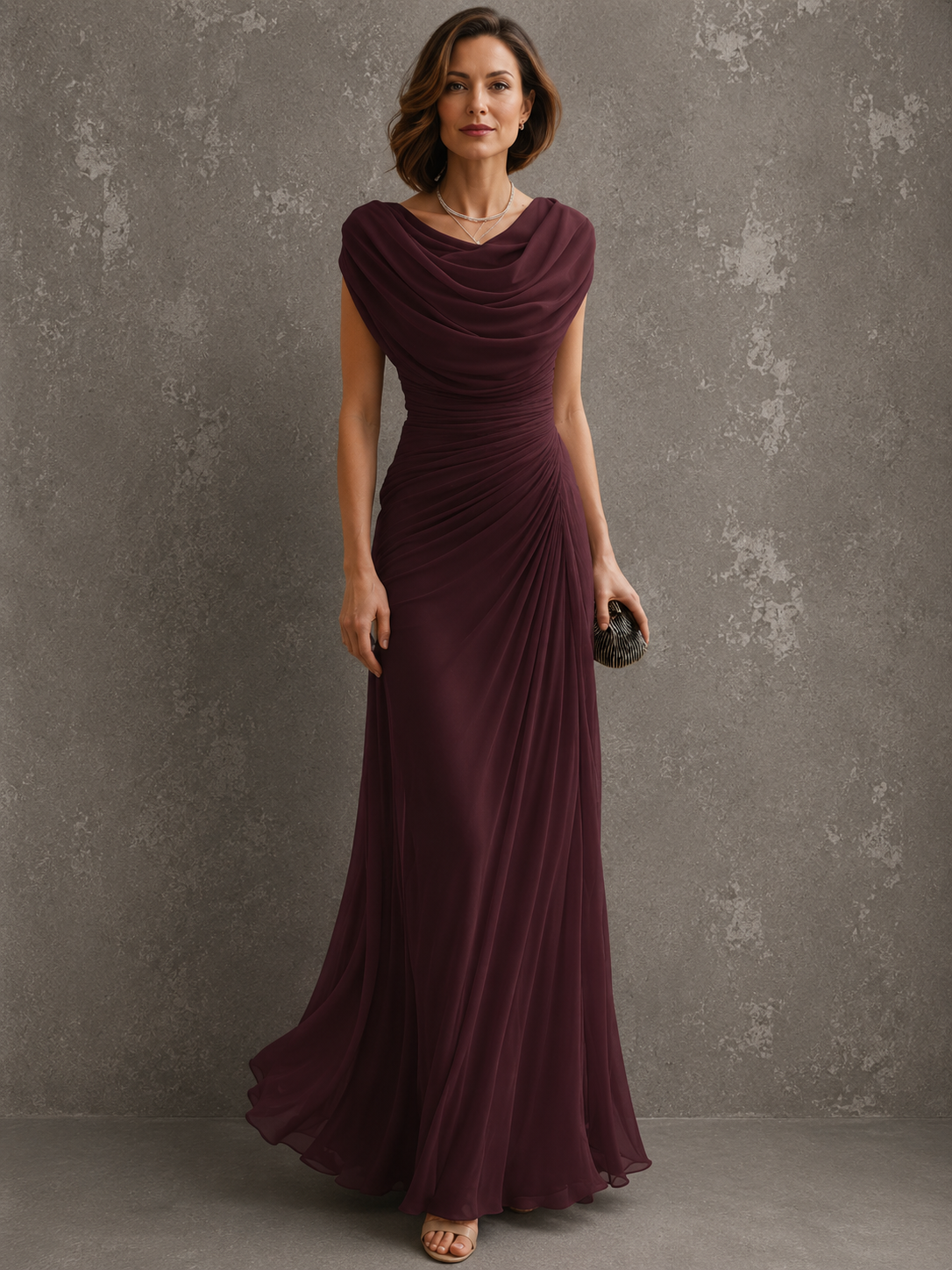 Lydia | Elegant Long Dress with Draping