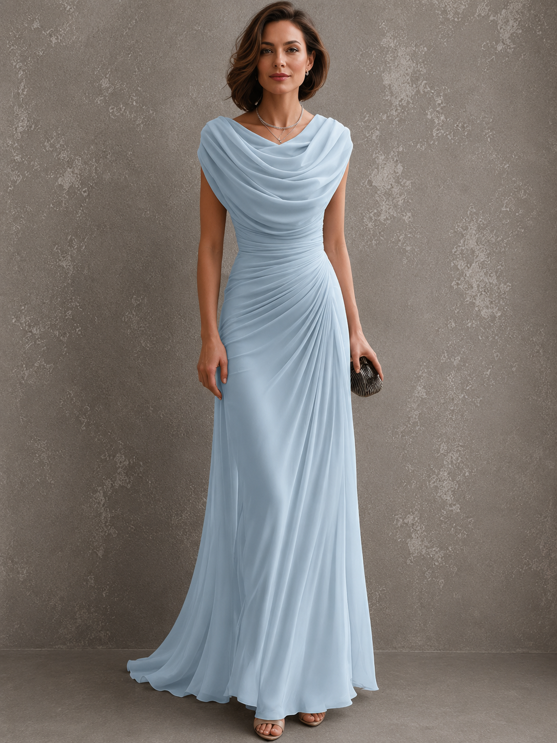 Lydia | Elegant Long Dress with Draping