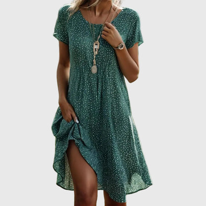 Vorella | Modern Midi Dress with Flattering Silhouette