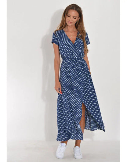 Delia | Elegant Dress with V-Neck and Shaping Cut