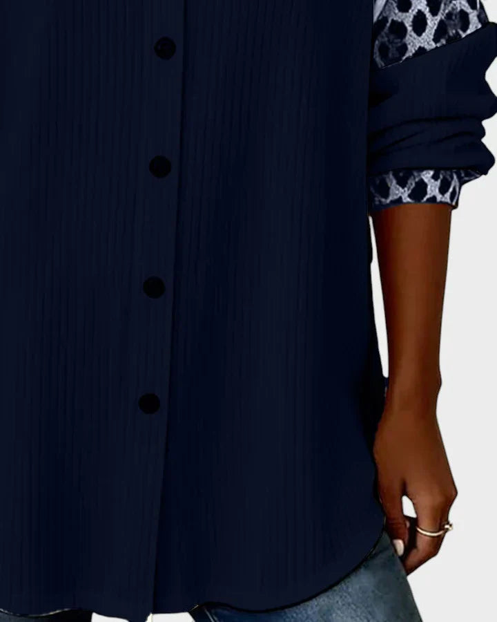 Serenova™ Relaxed Blouse with Contrasting Details
