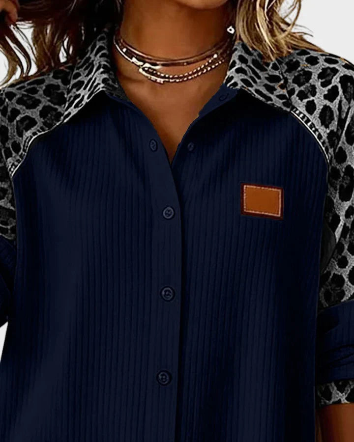Serenova™ Relaxed Blouse with Contrasting Details
