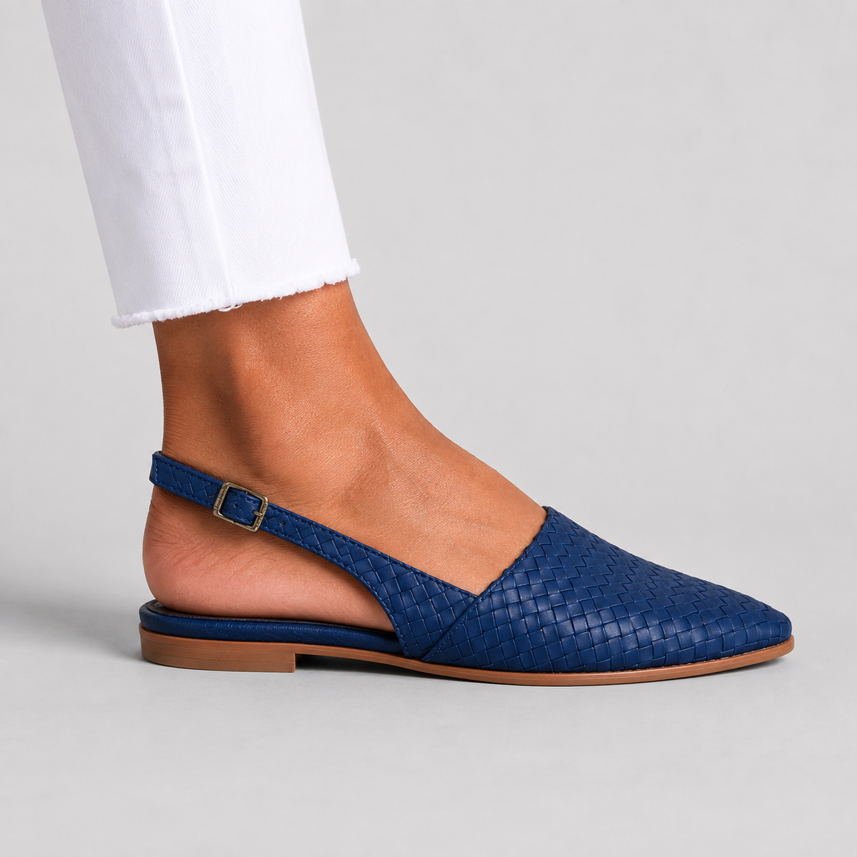 Bianka | Woven Loafers with Back Strap and Comfortable Design