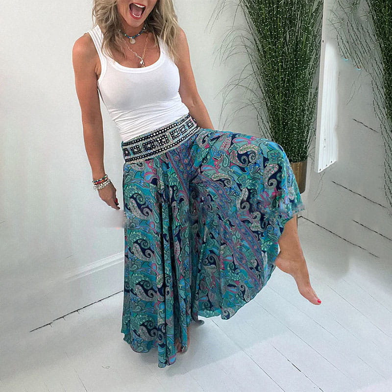 Mavis™ Ethnic Print Stretch Pants