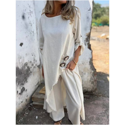 Quivelle™ Elegant Cotton and Linen 2-Piece Set