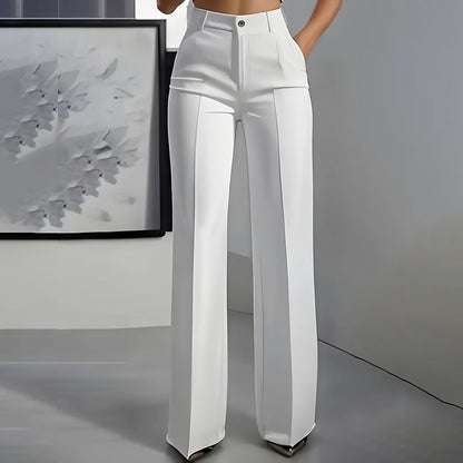 Yarevée™ High-Waisted Straight-Leg Trousers