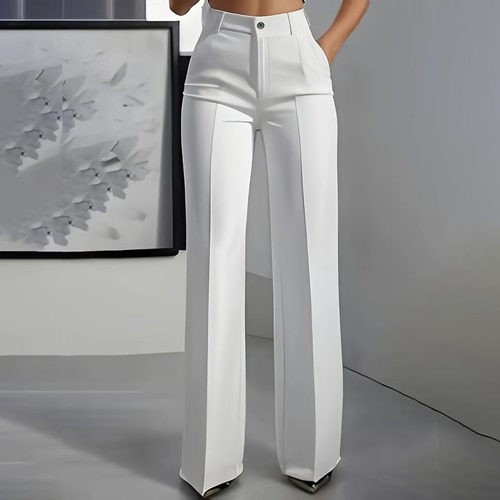 Yarevée™ High-Waisted Straight-Leg Trousers